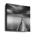 Long Pier by George Digalakis | Seascape Bridge Perspective, Large Canvas Wall Art Print | Artsy Earth