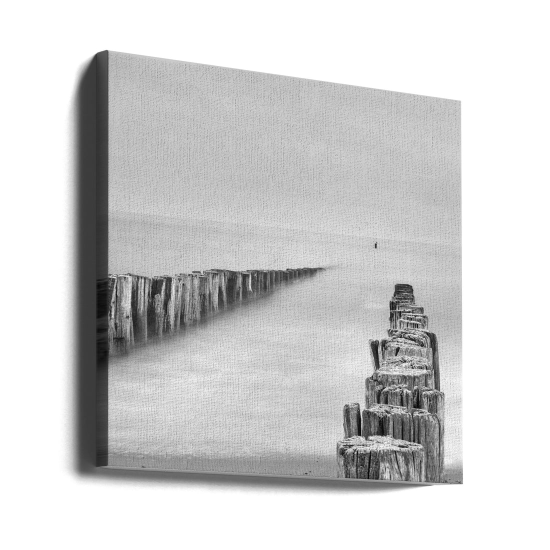 sea watcher by Michelle Degryse | Coastal Seascape Monochrome, Large Canvas Wall Art Print | Artsy Earth