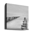 sea watcher by Michelle Degryse | Coastal Seascape Monochrome, Large Canvas Wall Art Print | Artsy Earth