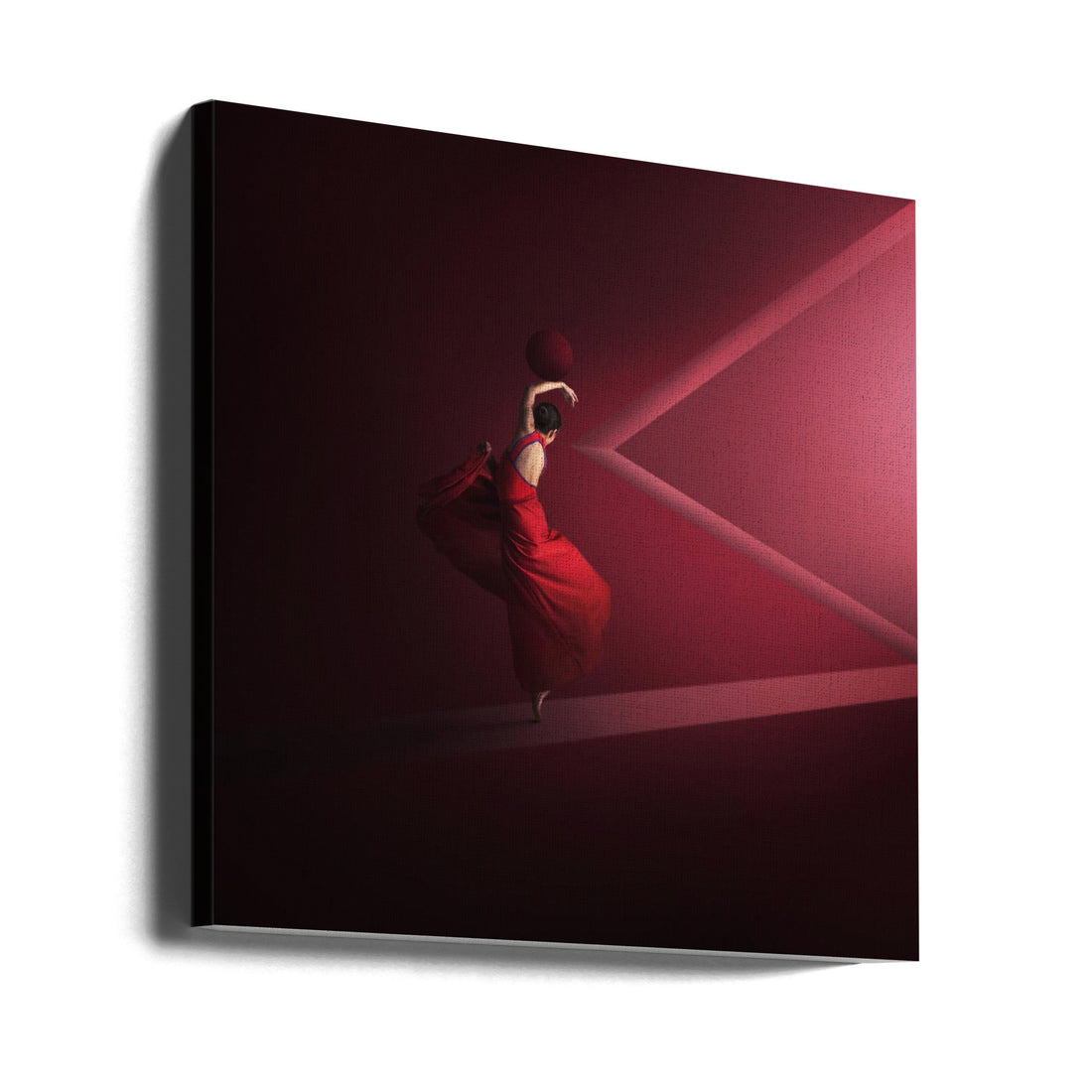 Dance Into The Light by Hardibudi | Abstract Ballet Performance, Large Canvas Wall Art Print | Artsy Earth