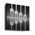 Forks by Wieteke De Kogel | Metal Cutlery Abstract, Large Canvas Wall Art Print | Artsy Earth