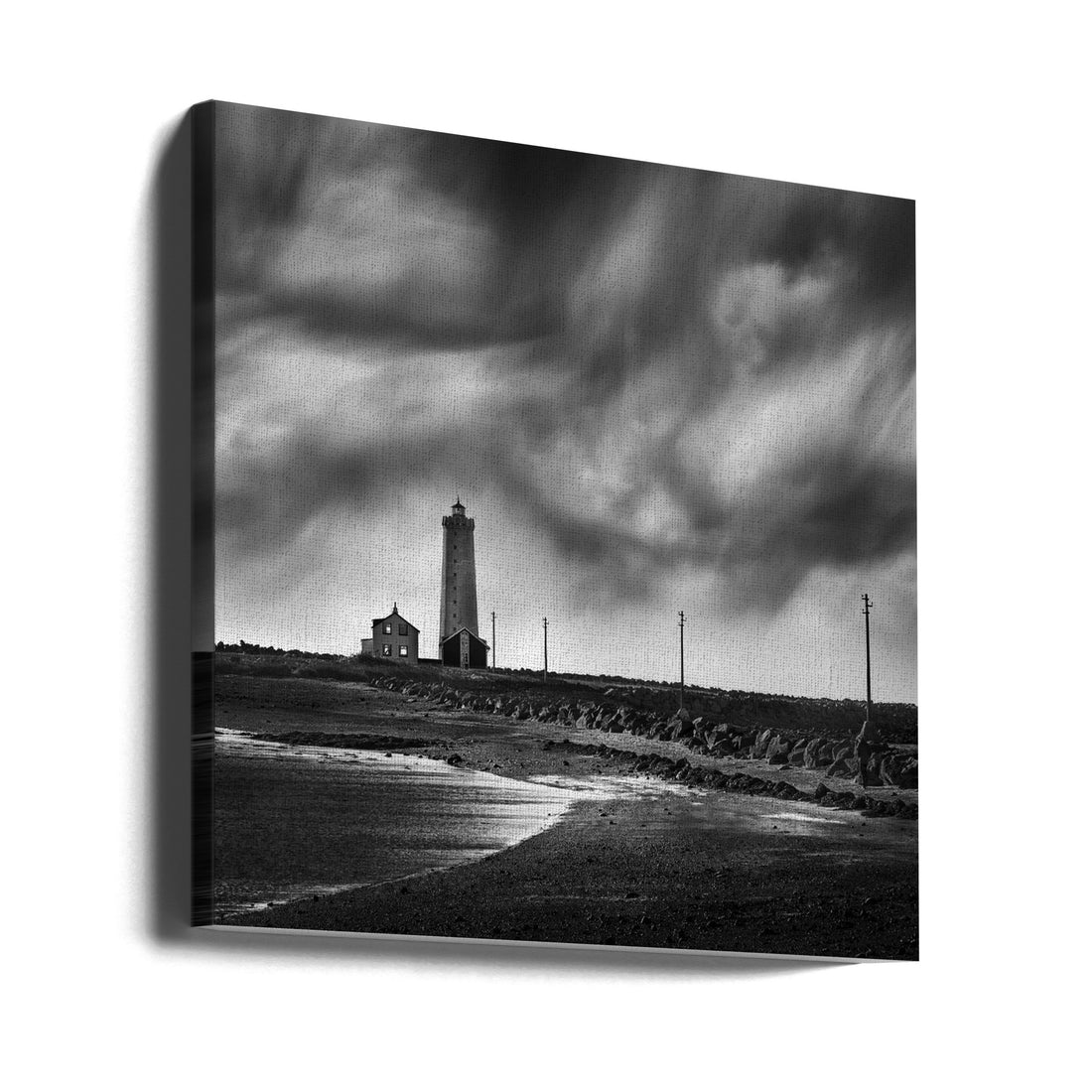 Wonders of Iceland by George Digalakis | Coastal Lighthouse Architecture, Large Canvas Wall Art Print | Artsy Earth