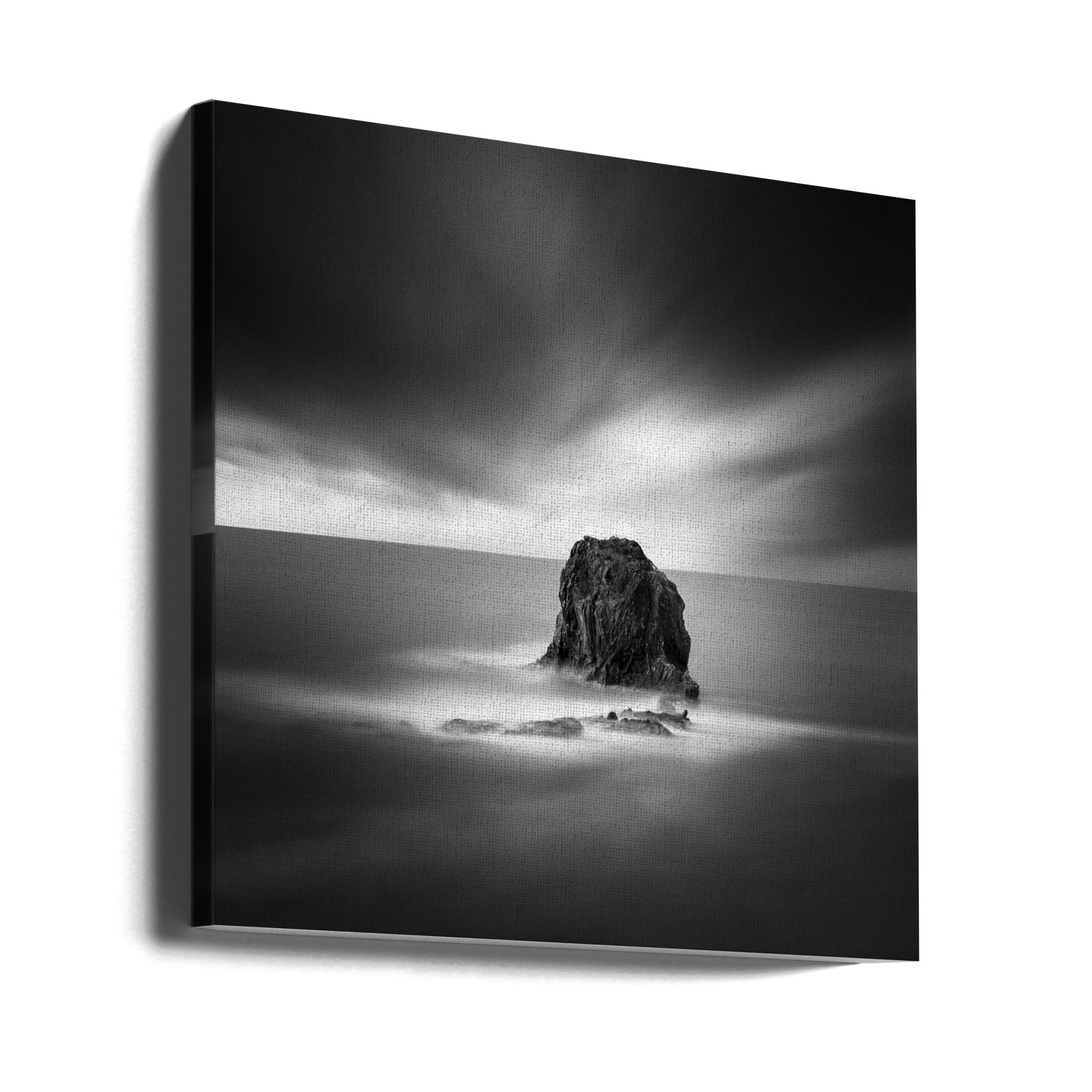 Rock And A Hard Place by George Digalakis | Seascape Long Exposure, Large Canvas Wall Art Print | Artsy Earth