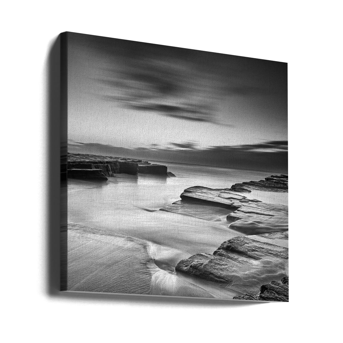 Coastal Seascape by Ming Wang | Long Exposure Beach, Large Canvas Wall Art Print | Artsy Earth