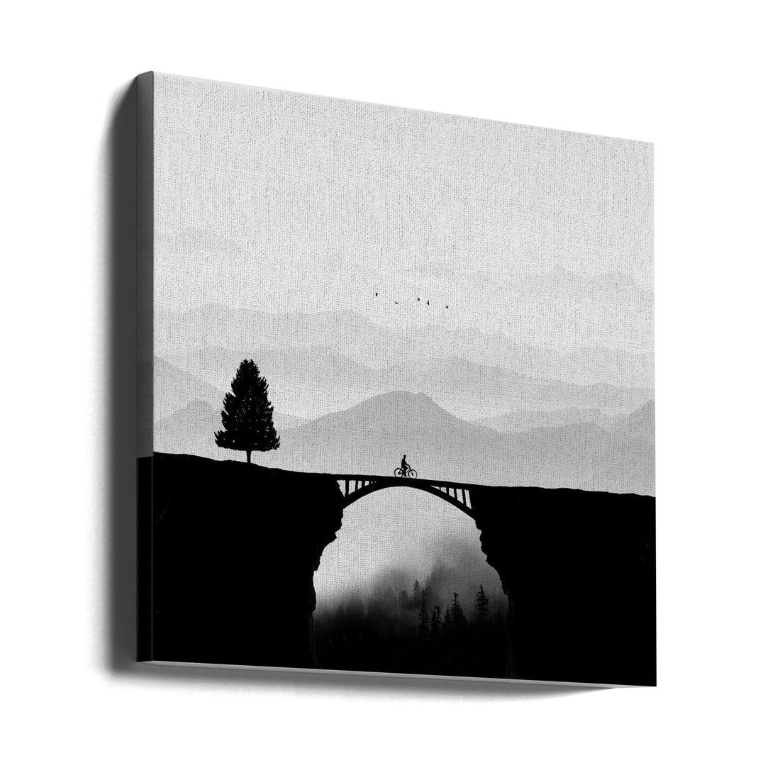 Dream Vacation by Hadi Malijani | Foggy Mountain Bridge, Large Canvas Wall Art Print | Artsy Earth