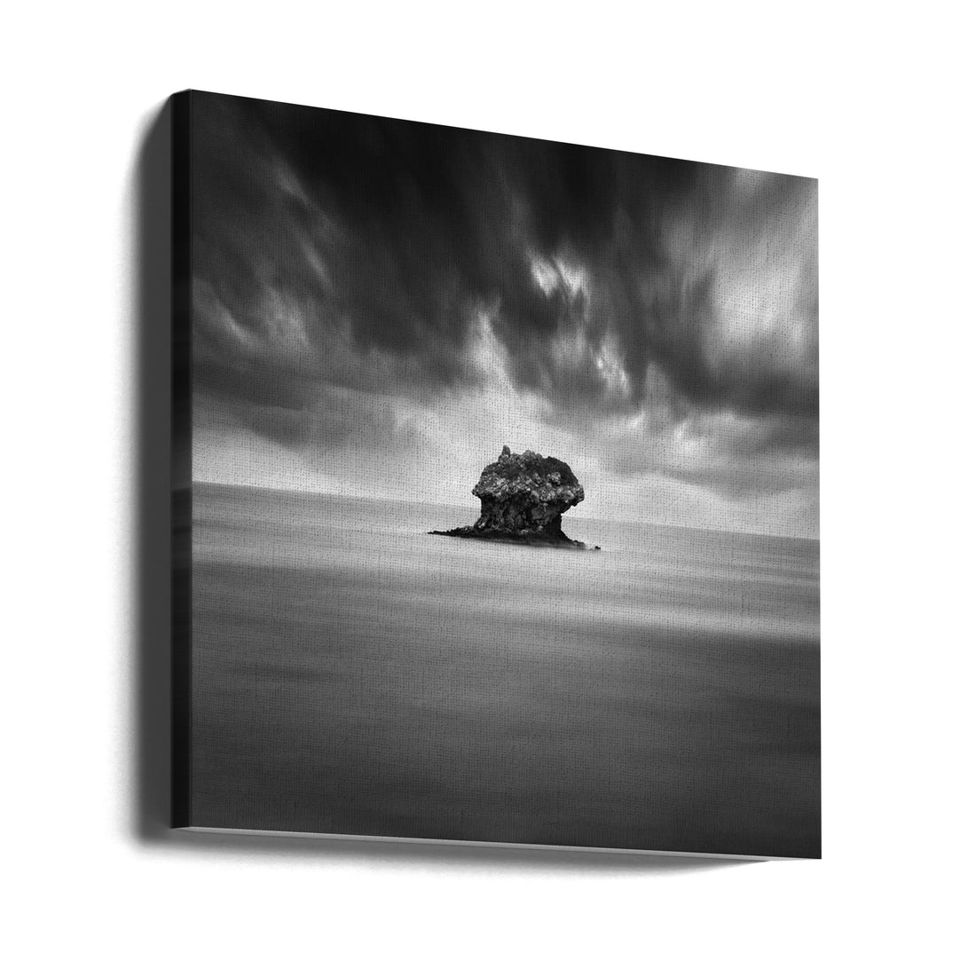 A Piece of Rock by George Digalakis | Minimal Seascape Monochrome, Large Canvas Wall Art Print | Artsy Earth