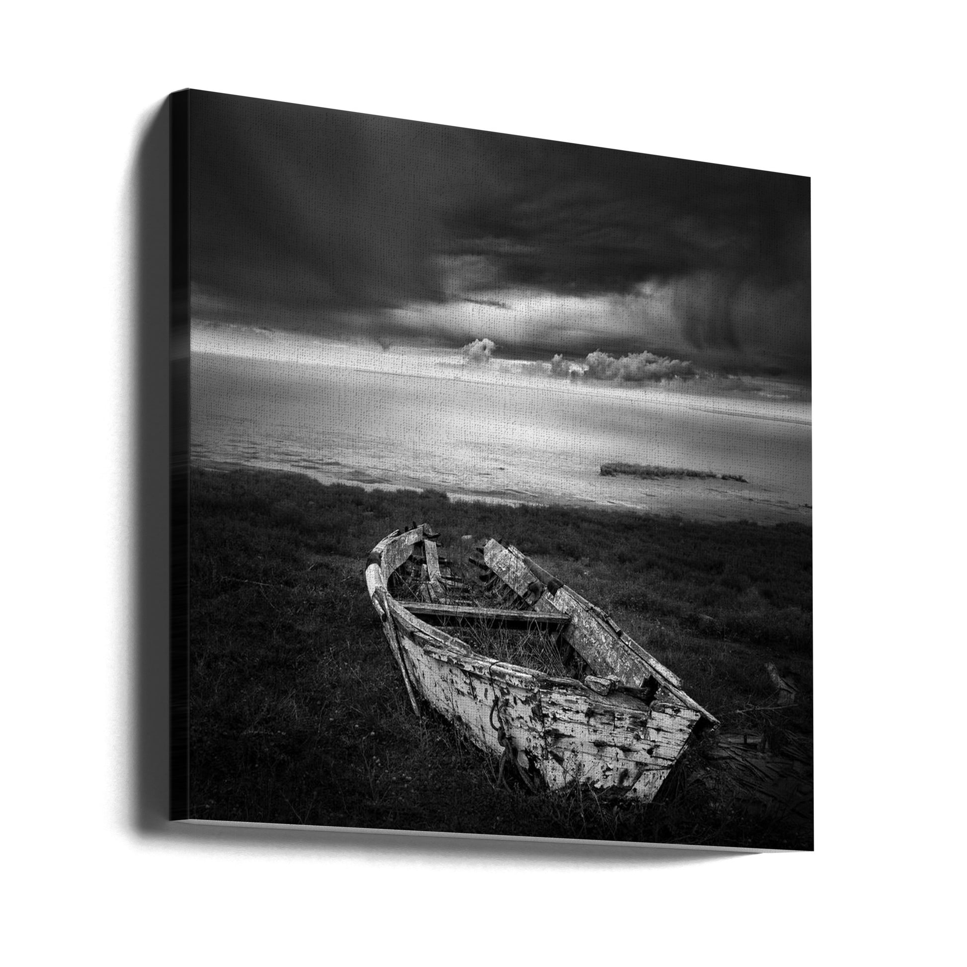 In a Broken Dream by George Digalakis | Abandoned Coastal Boat, Large Canvas Wall Art Print | Artsy Earth