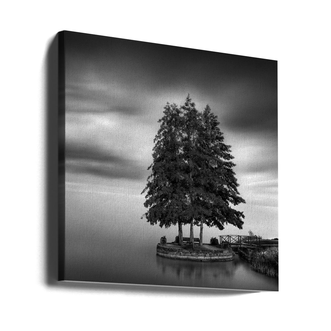 Serene Lake Landscape by George Digalakis | Peaceful Water Reflection, Large Canvas Wall Art Print | Artsy Earth