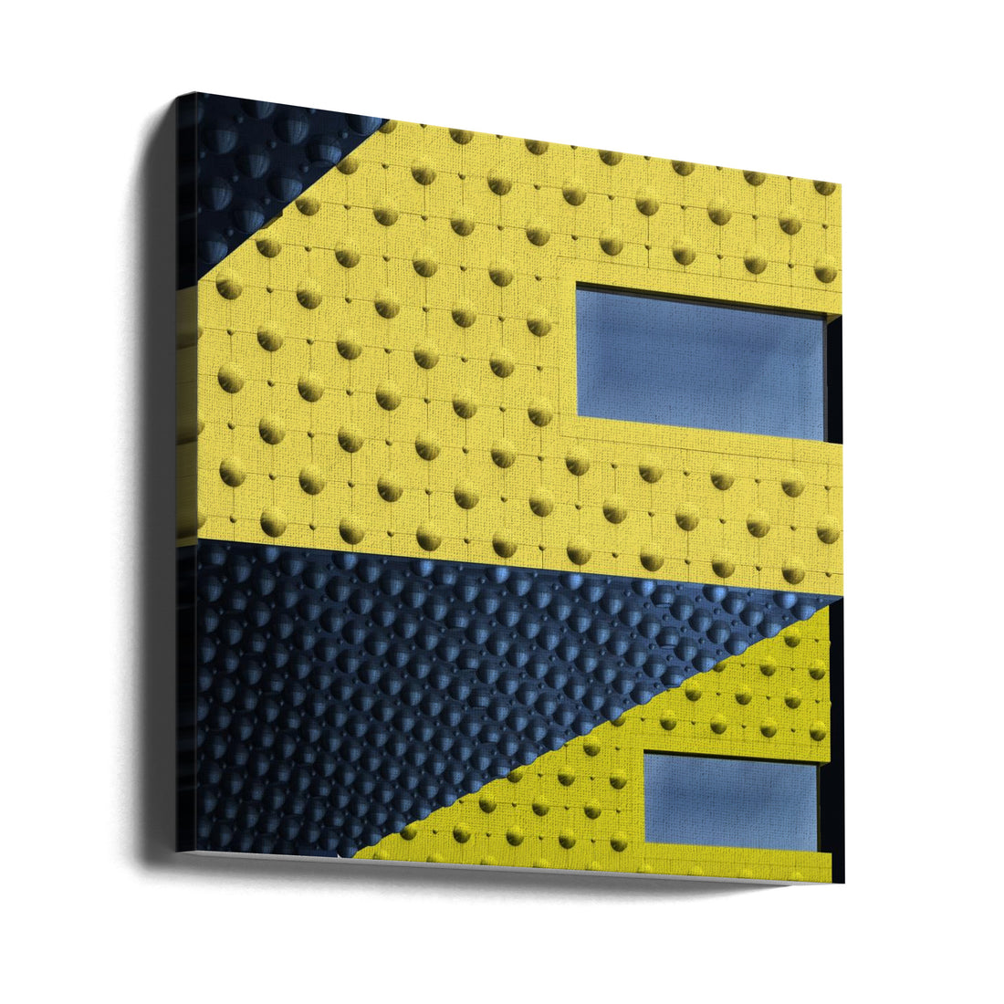 Studded Facade by Greetje Van Son | Geometric Architecture Design, Large Canvas Wall Art Print | Artsy Earth