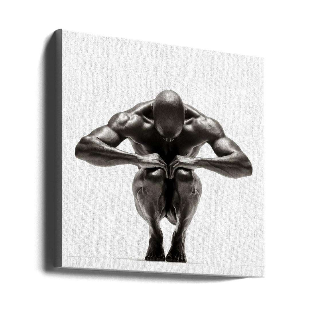 Fine Art Male Nude by Anders Kustås | Muscular Studio Portrait, Large Canvas Wall Art Print | Artsy Earth