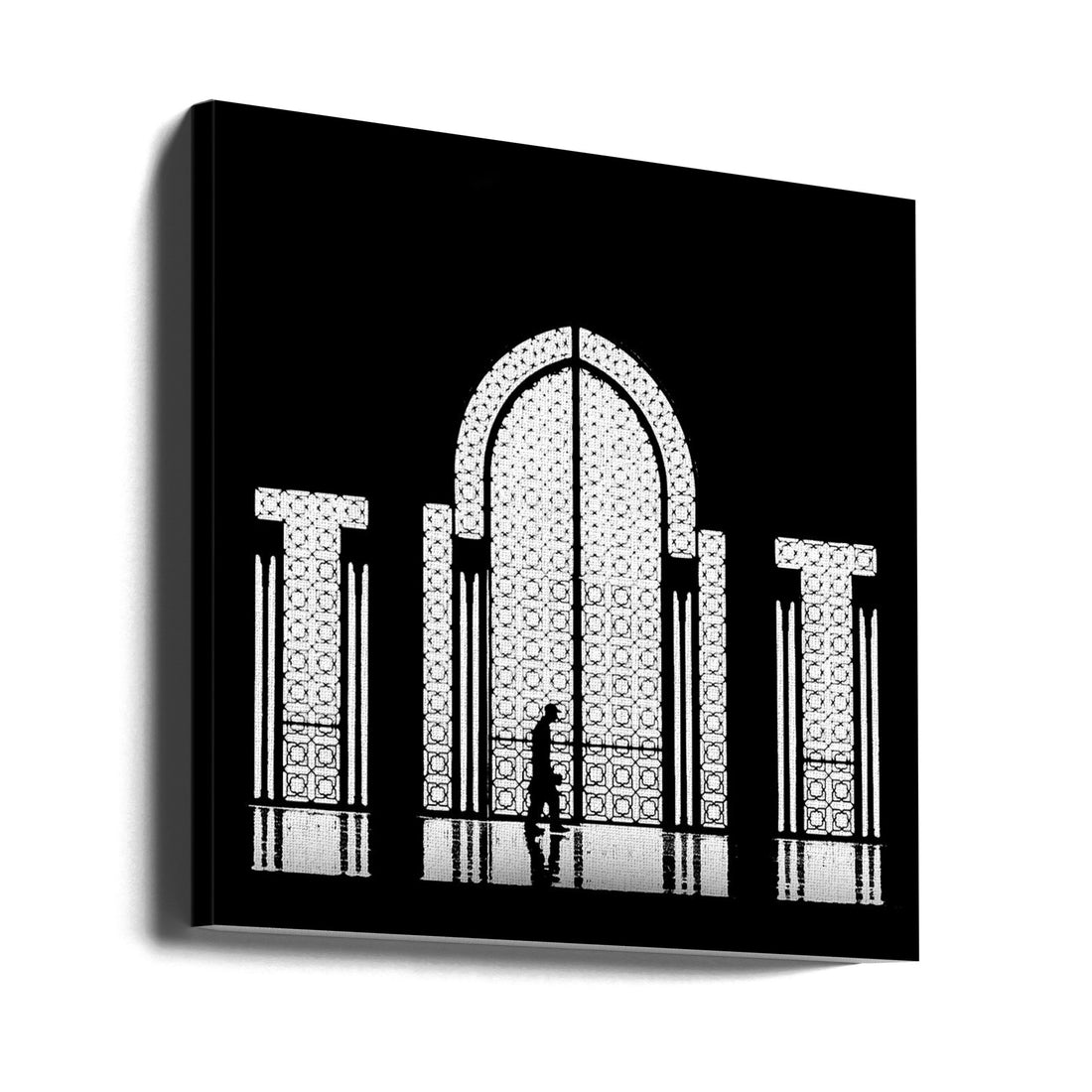 Mosque Guardian by Massimo Della Latta | Moroccan Architecture Silhouette, Large Canvas Wall Art Print | Artsy Earth