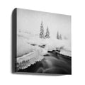 Frozen Forest Creek by Daniel Řeřicha | Winter Forest Landscape, Large Canvas Wall Art Print | Artsy Earth