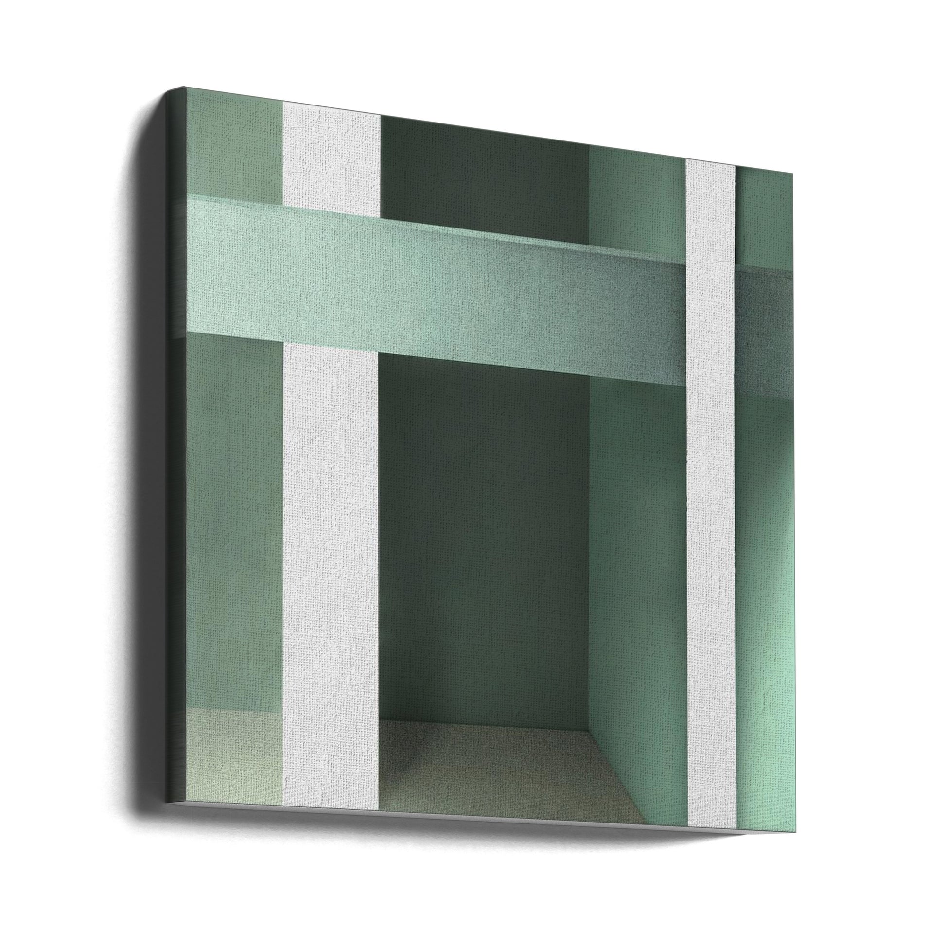 The Green Room by Gilbert Claes | Minimal Architecture Geometry, Large Canvas Wall Art Print | Artsy Earth