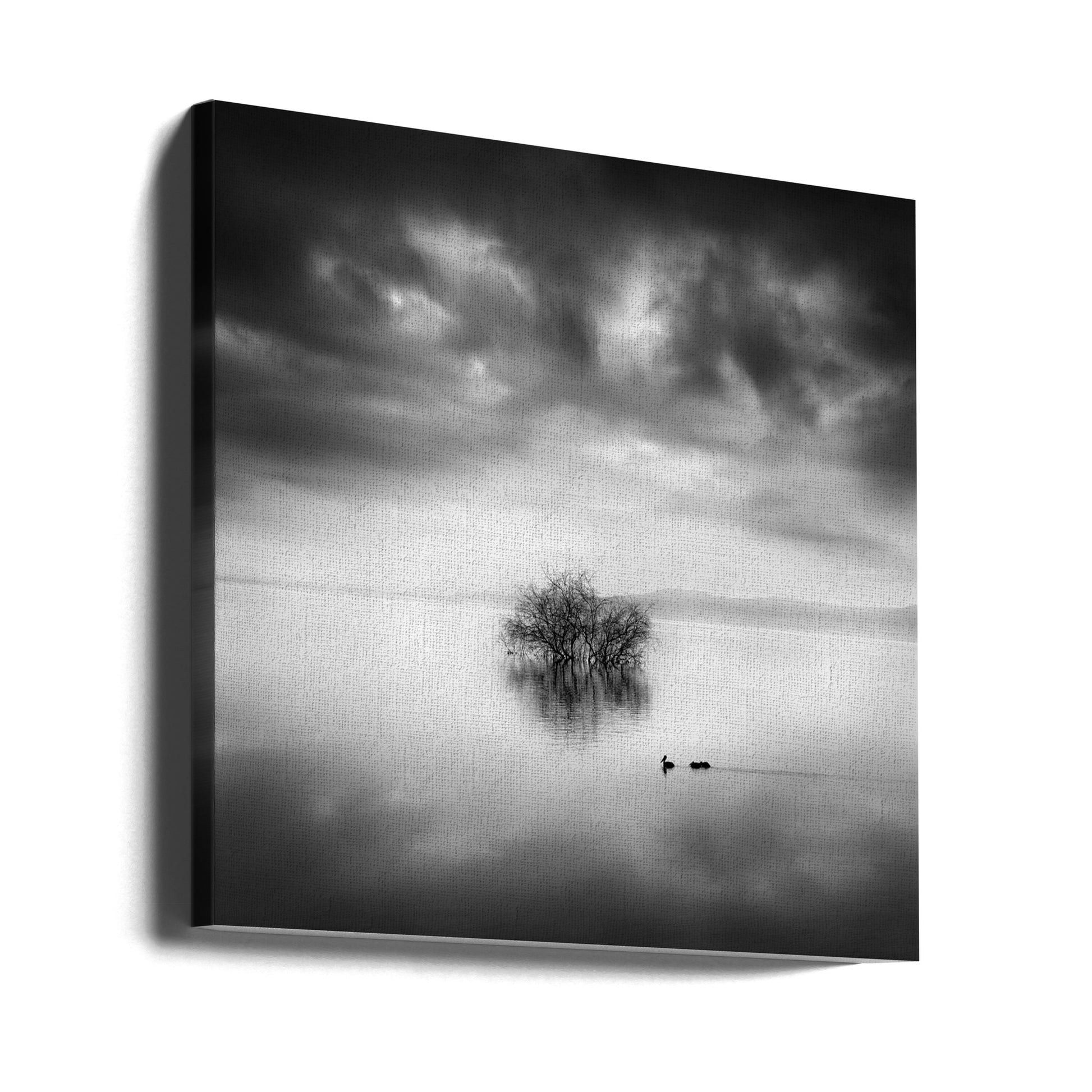 A Ray of Light by George Digalakis | Misty Lake Landscape, Large Canvas Wall Art Print | Artsy Earth