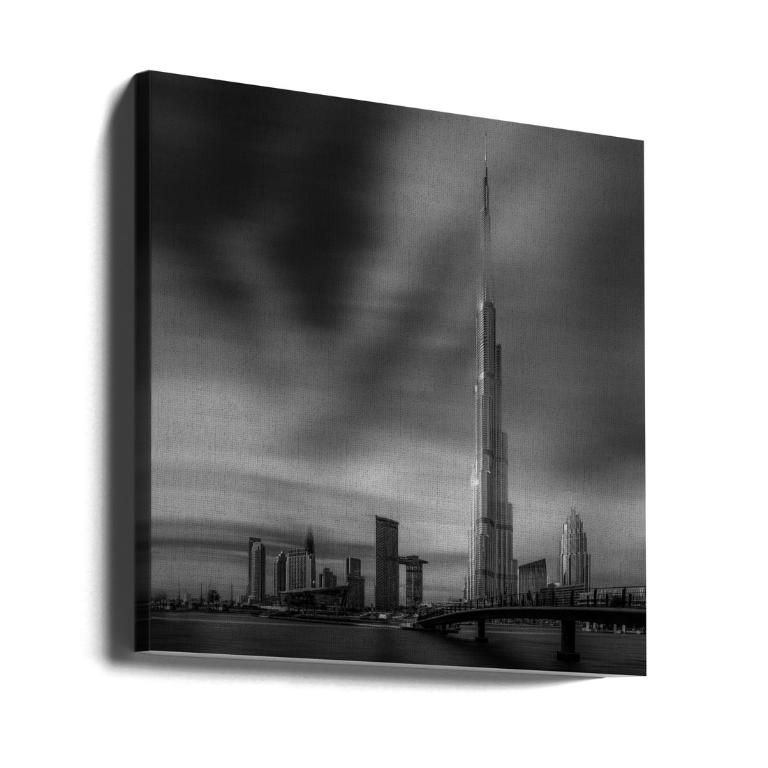 Dubai Downtown Cityscape by Mohamed Kazzaz | Urban Skyline Architecture, Large Canvas Wall Art Print | Artsy Earth