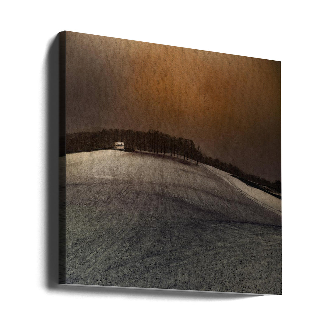 Winter Farm Landscape by Inge Schuster | Snowy Rural Countryside, Large Canvas Wall Art Print | Artsy Earth