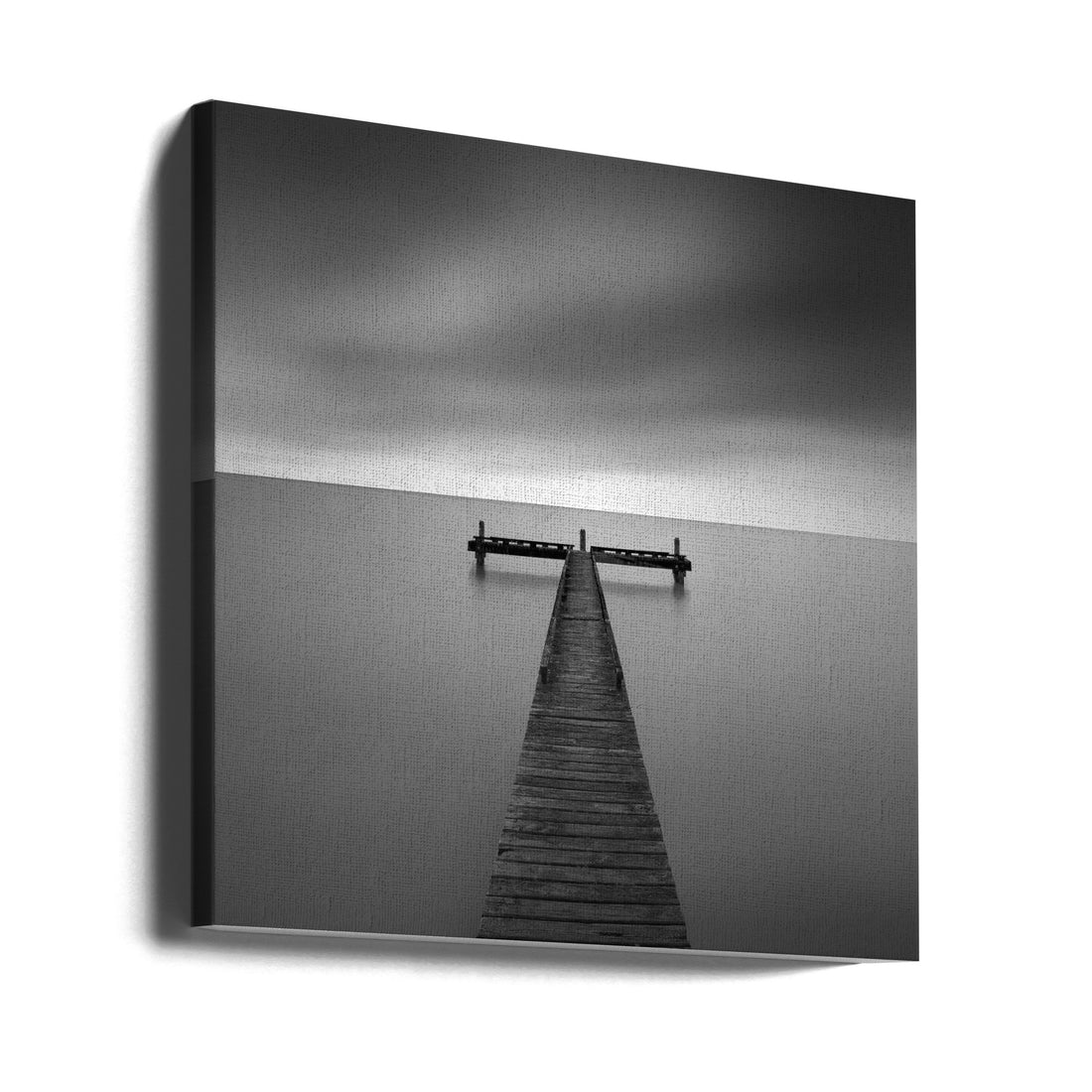 Lake Jetty by Jana Luo | Long Exposure Seascape, Large Canvas Wall Art Print | Artsy Earth