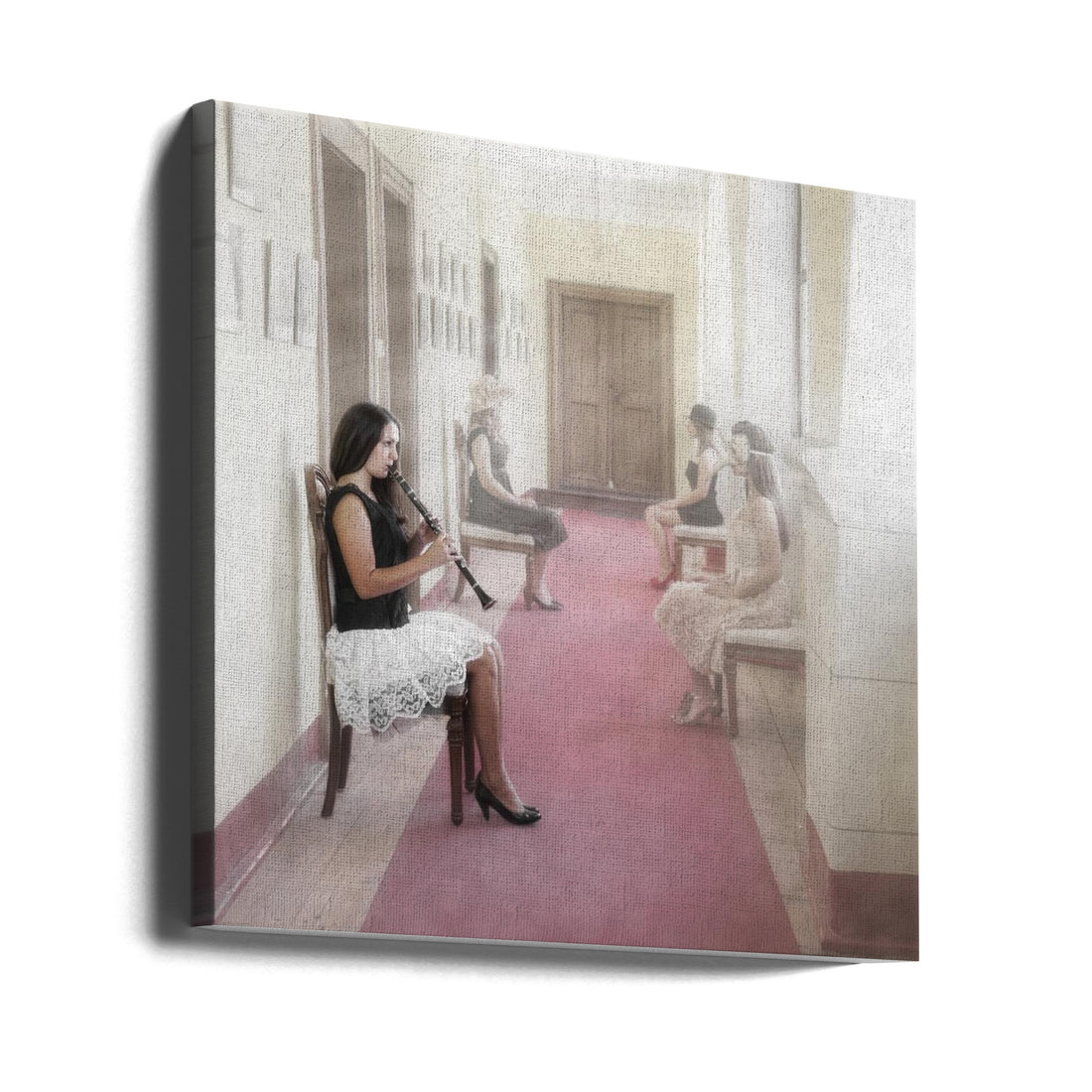 waiting room for creative folks by Roswitha Schleicher-schwarz | Musical Instruments Hallway, Large Canvas Wall Art Print | Artsy Earth