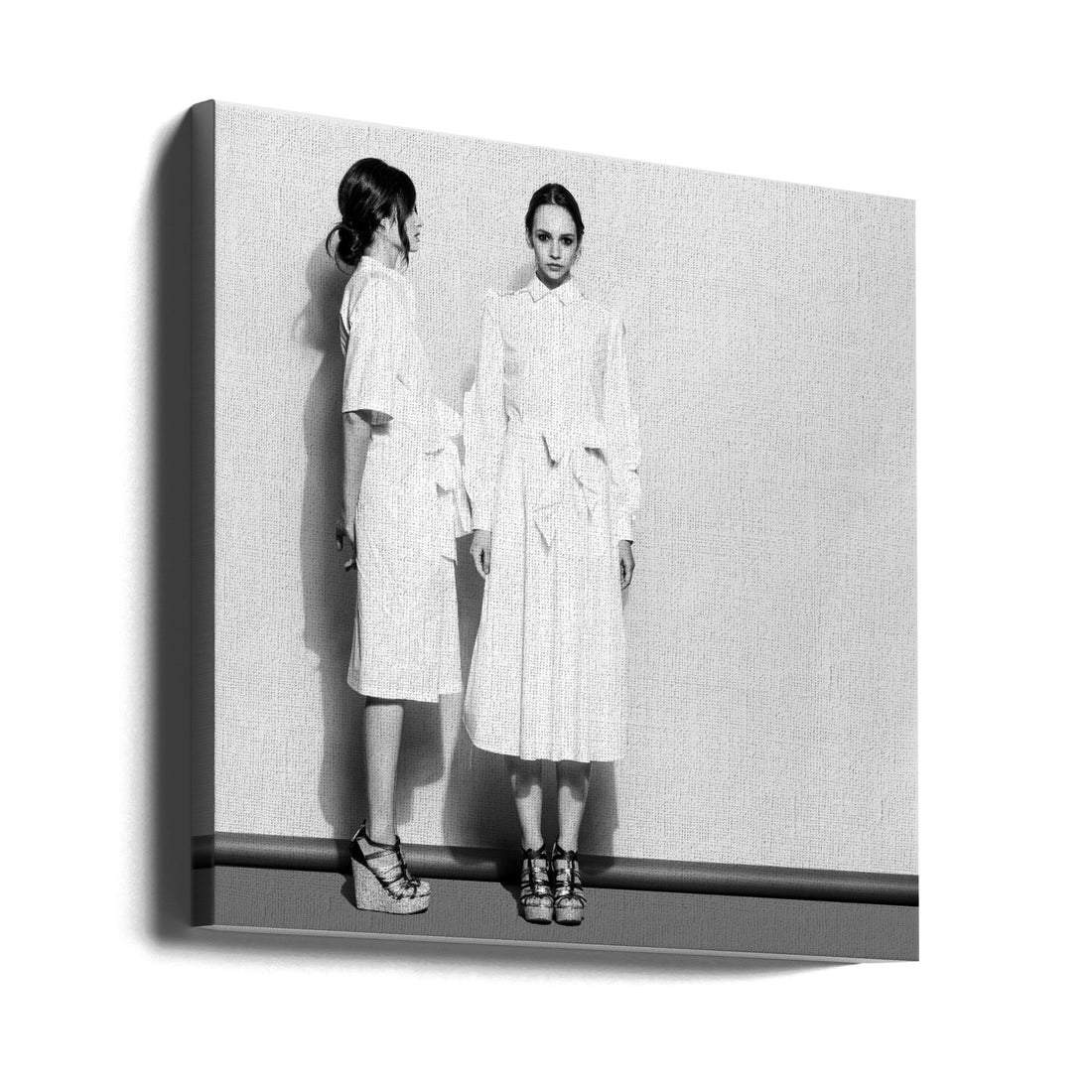 two models by Andrea Ventura | Fashion Studio Portrait, Large Canvas Wall Art Print | Artsy Earth