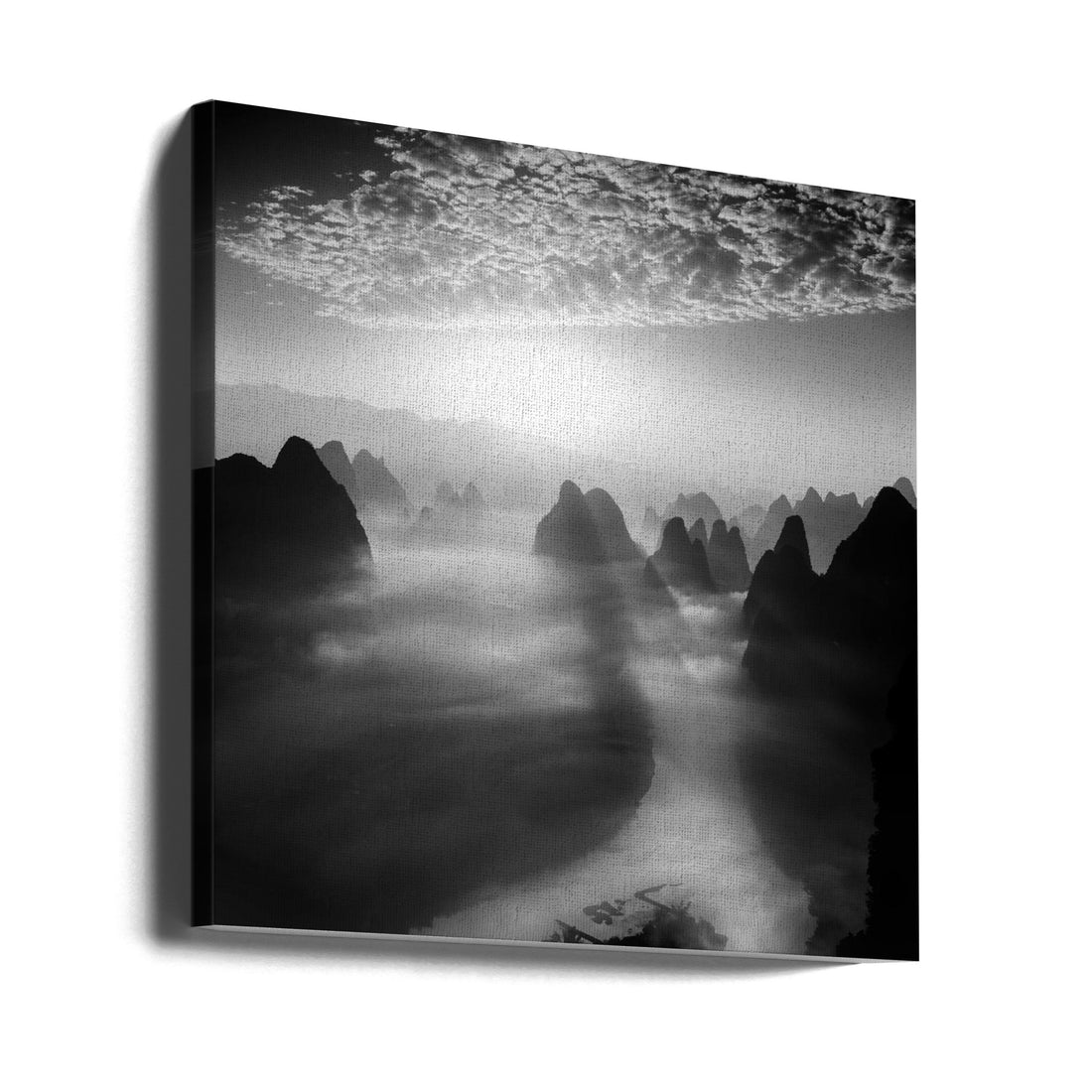 Xianggongshan Hill by Fabrizio Massetti | Misty Mountain Landscape, Large Canvas Wall Art Print | Artsy Earth