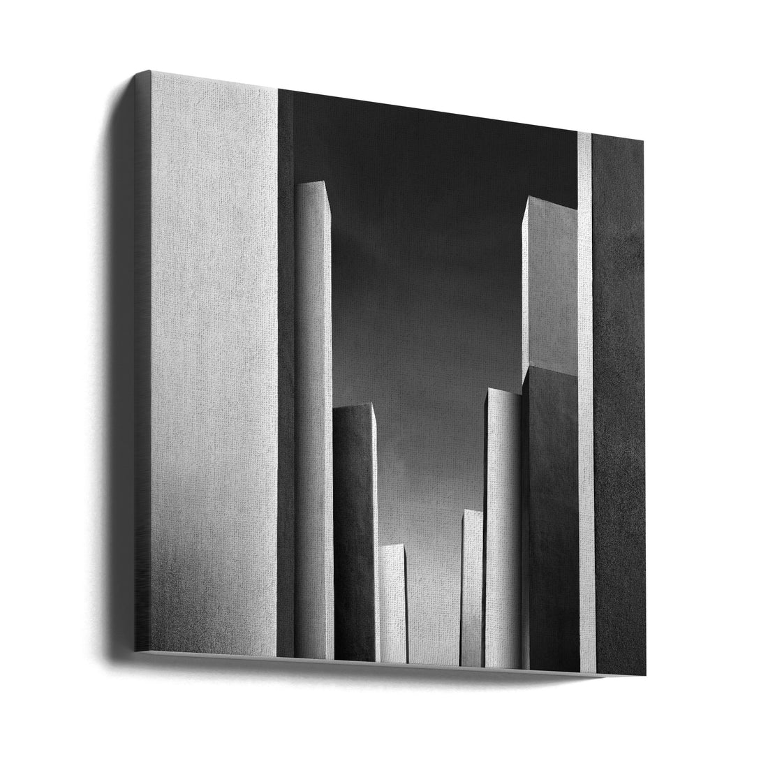 Enchanted Columns by Pietrino Di Sebastiano | Geometric Architecture Abstract, Large Canvas Wall Art Print | Artsy Earth