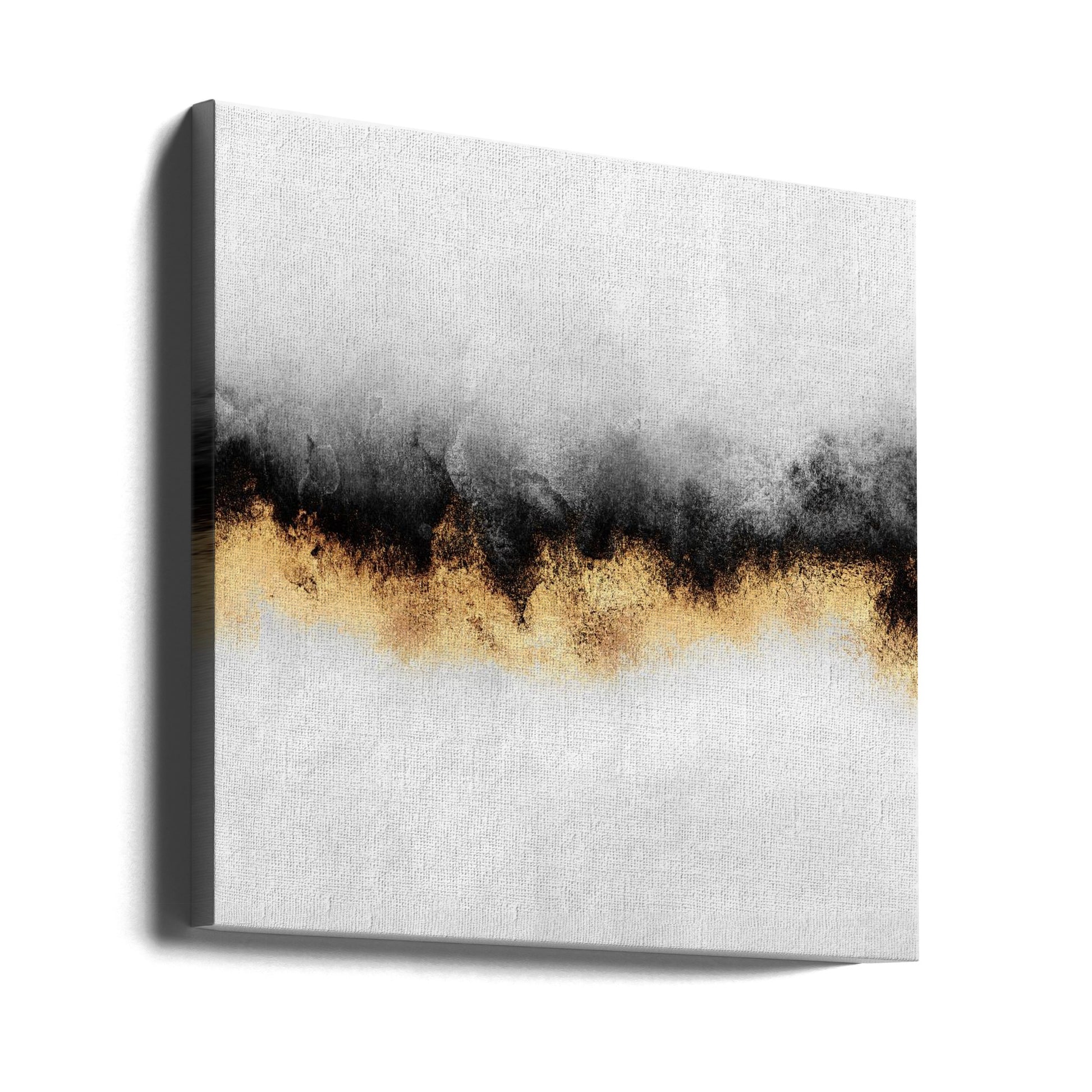 Golden Sky Abstract by Elisabeth Fredriksson | Golden Painterly Texture, Large Canvas Wall Art Print | Artsy Earth