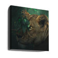 Eye Contact by Ahmed Sobhi | Wild Lion Wildlife, Large Canvas Wall Art Print | Artsy Earth