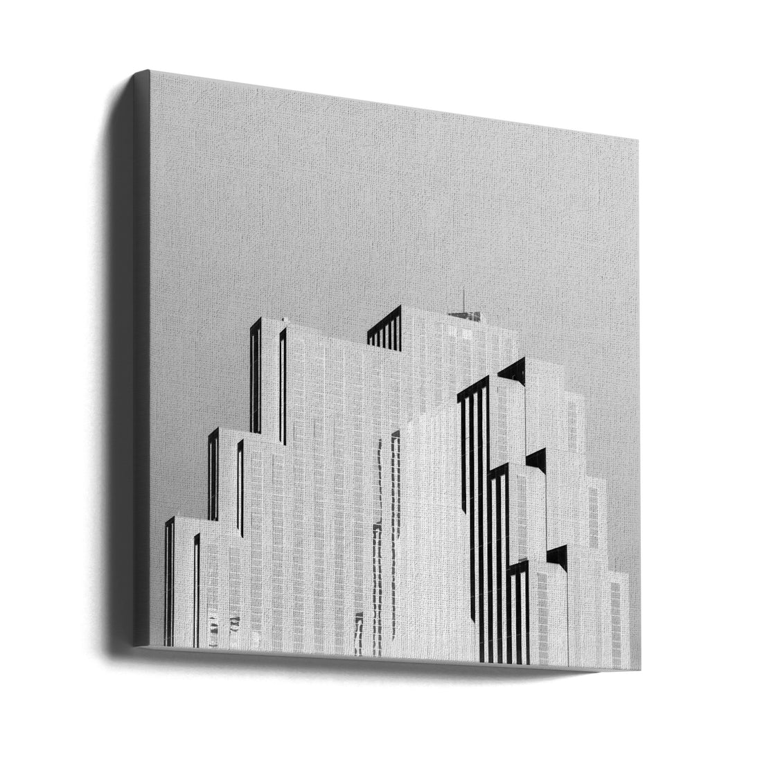 Silverish Legacy by Louis Ng | Urban Architecture Monochrome, Large Canvas Wall Art Print | Artsy Earth