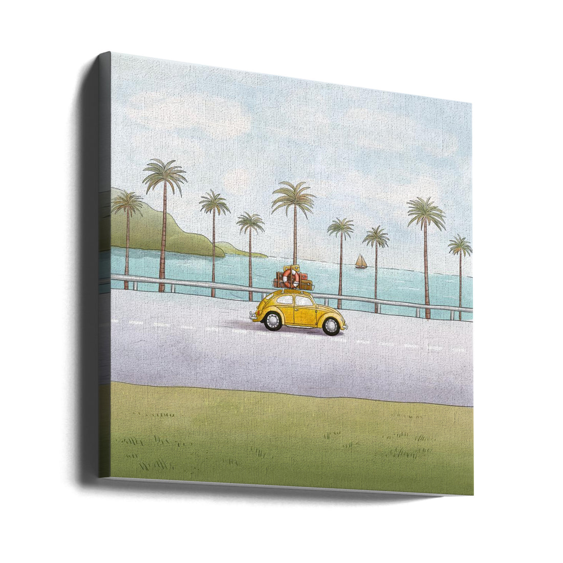 Summer Trip by Xuan Thai | Tropical Beach Landscape, Large Canvas Wall Art Print | Artsy Earth