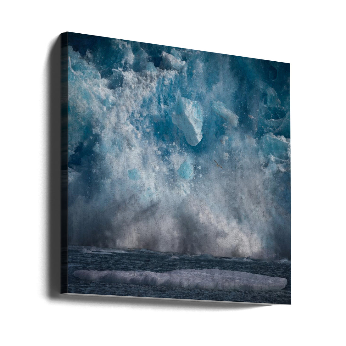 Glacier Ice Fall by Leah Xu | Arctic Ice Crash, Large Canvas Wall Art Print | Artsy Earth