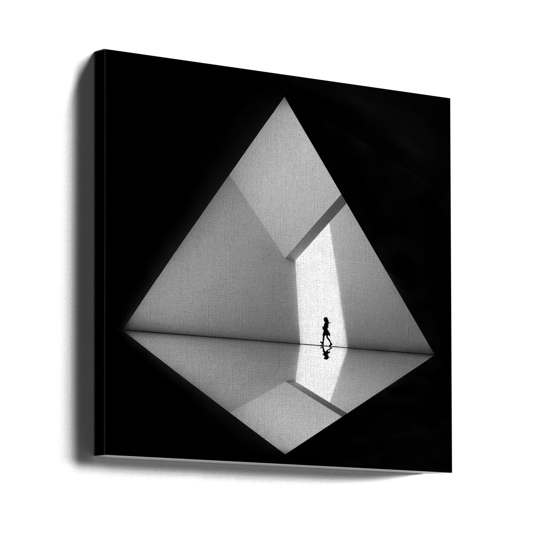 Walking the Diamond by Huib Limberg | Geometric Abstract Silhouette, Large Canvas Wall Art Print | Artsy Earth