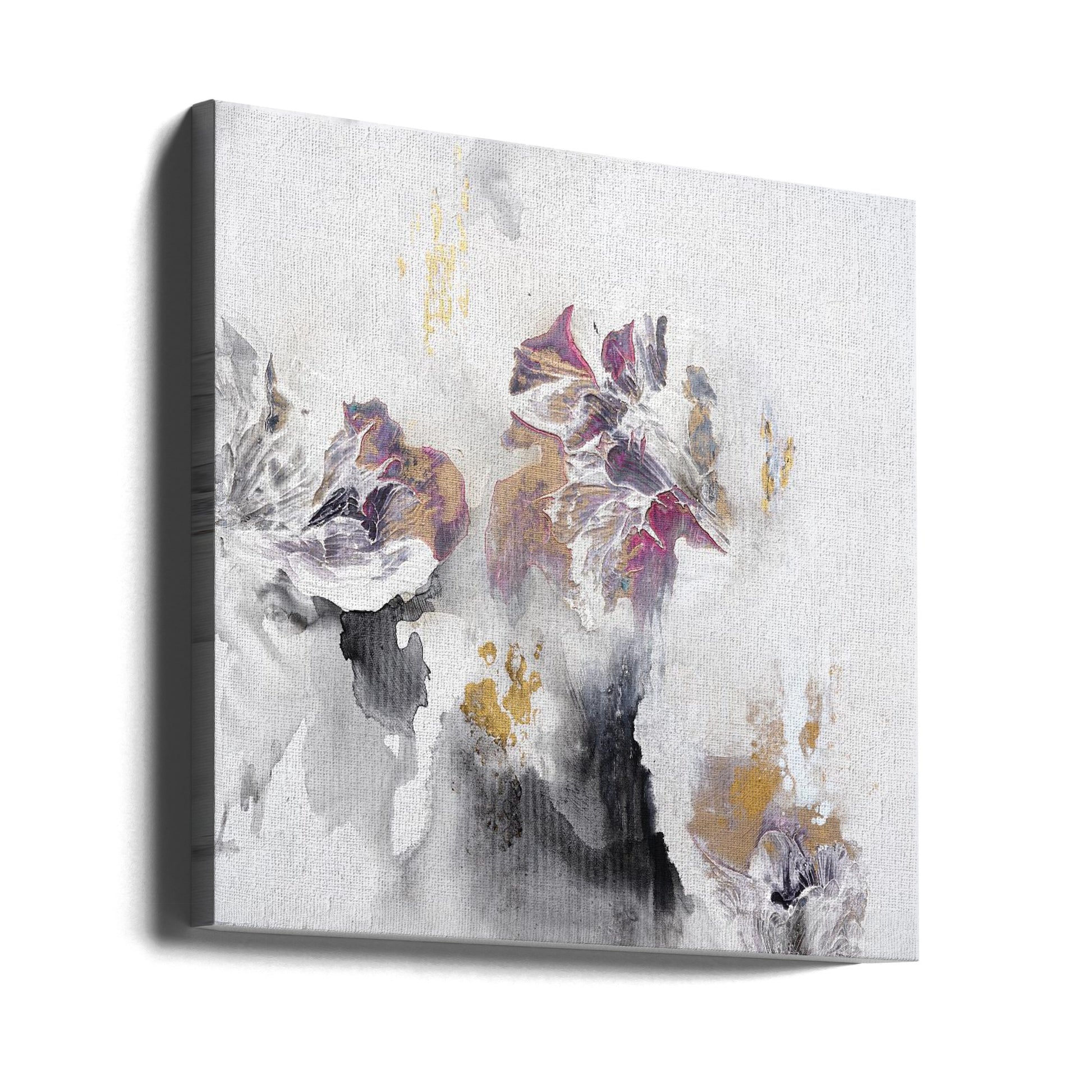 Glamour Baby by Françoise Wattré | Golden Floral Painting, Large Canvas Wall Art Print | Artsy Earth