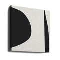 Minimal Abstract Art by Dan Hobday | Black And White Geometric, Large Canvas Wall Art Print | Artsy Earth