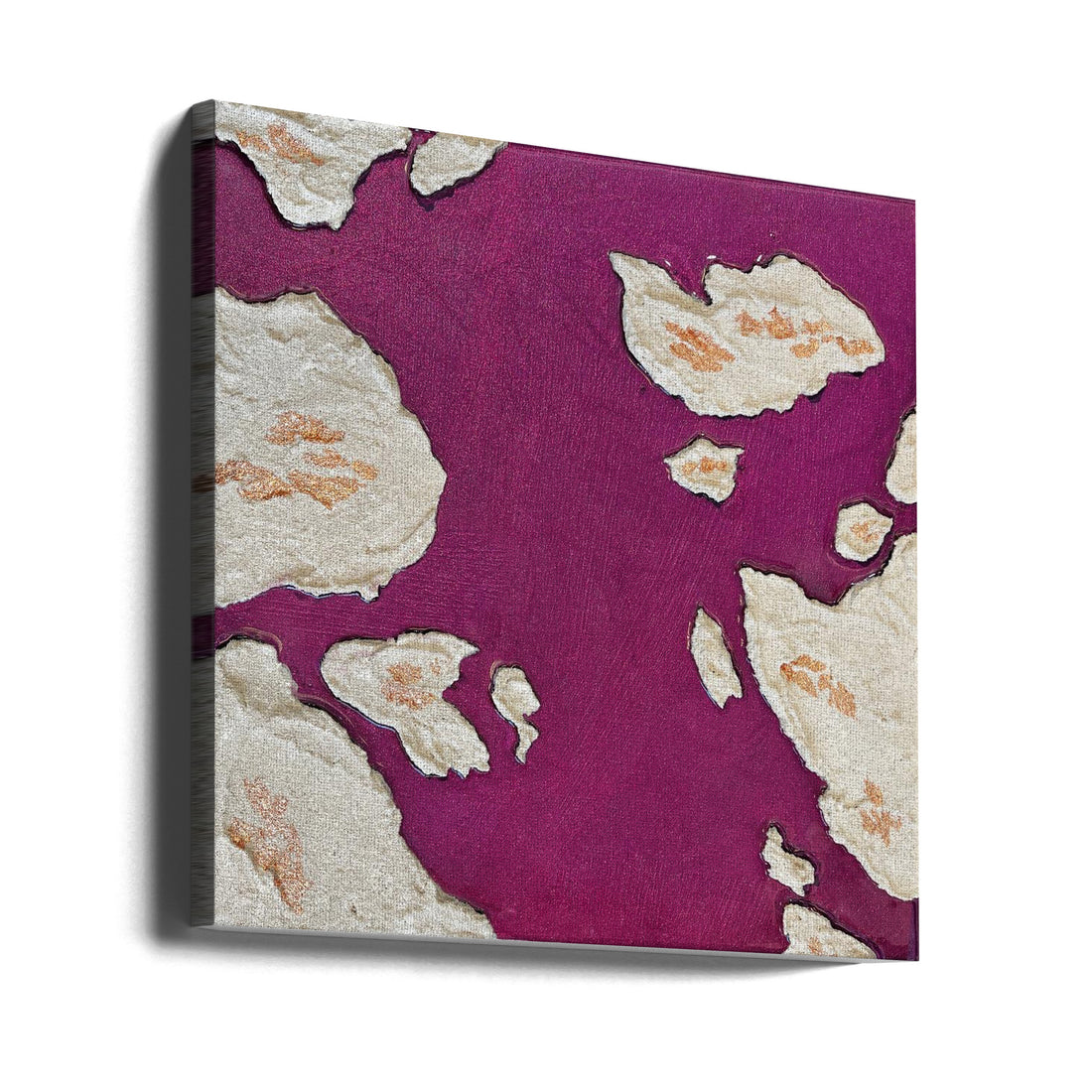 Aubergine Islands by Alyson Storms | Abstract Painted Canvas, Large Canvas Wall Art Print | Artsy Earth