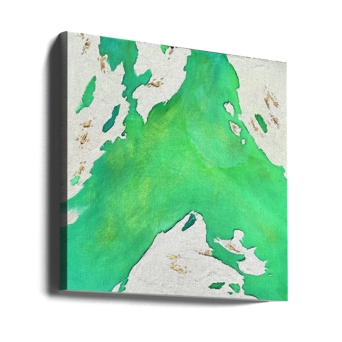 Emerald Island by Alyson Storms | Green Abstract Painting, Large Canvas Wall Art Print | Artsy Earth