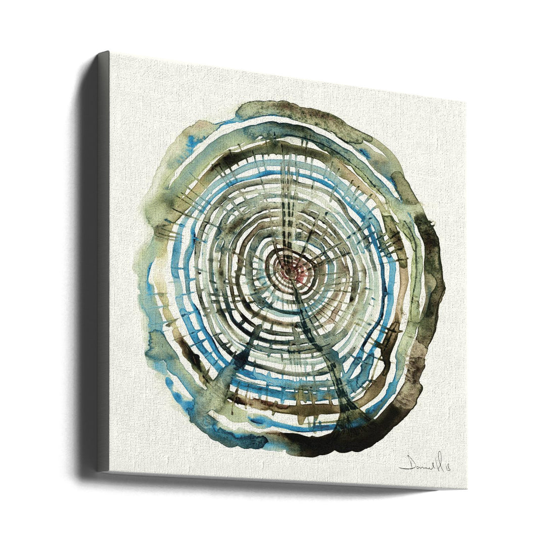 Water Oak by Dan Hobday | Watercolor Tree Abstract, Large Canvas Wall Art Print | Artsy Earth