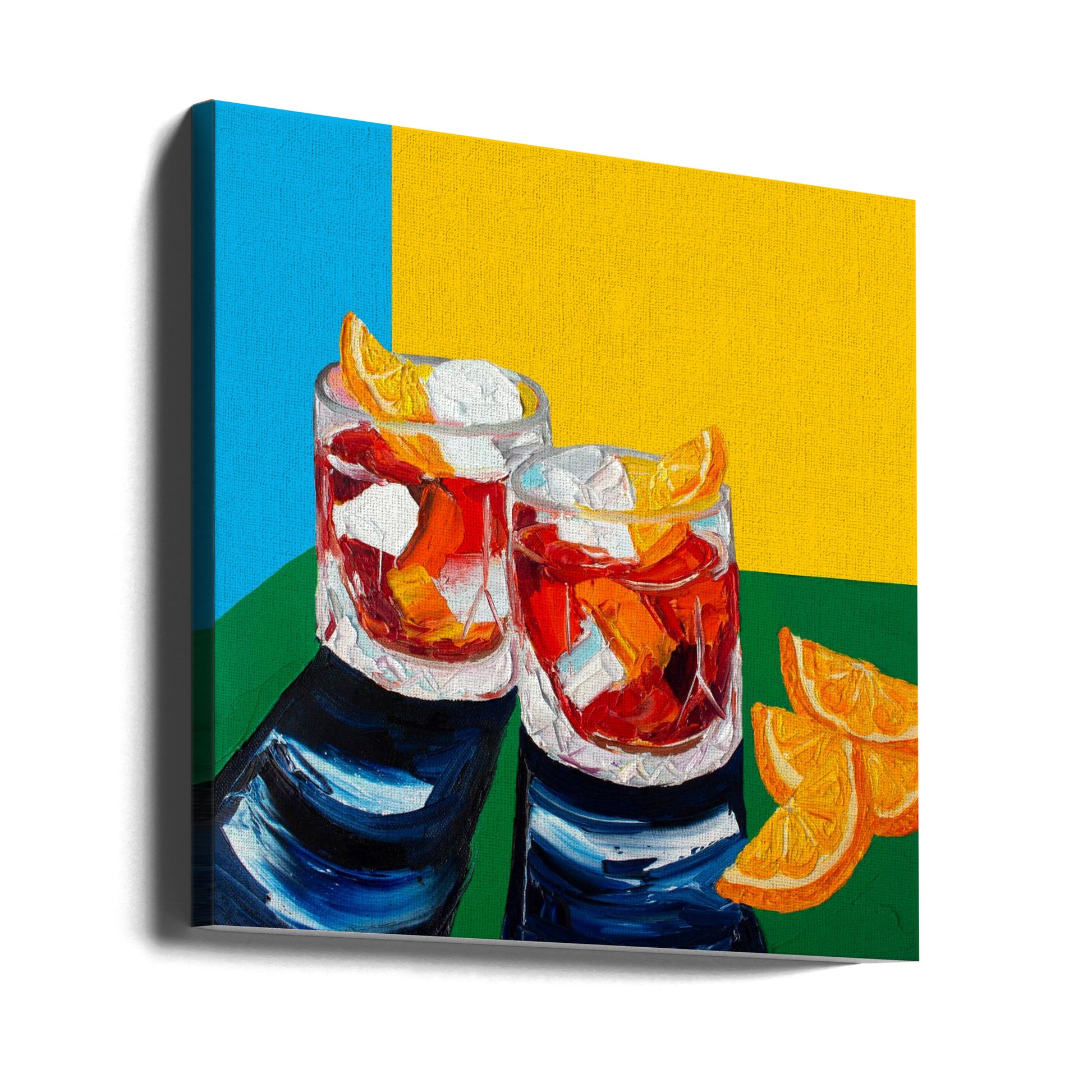 Negronis No2 by Alice Straker | Cocktail Bar Drinks, Large Canvas Wall Art Print | Artsy Earth