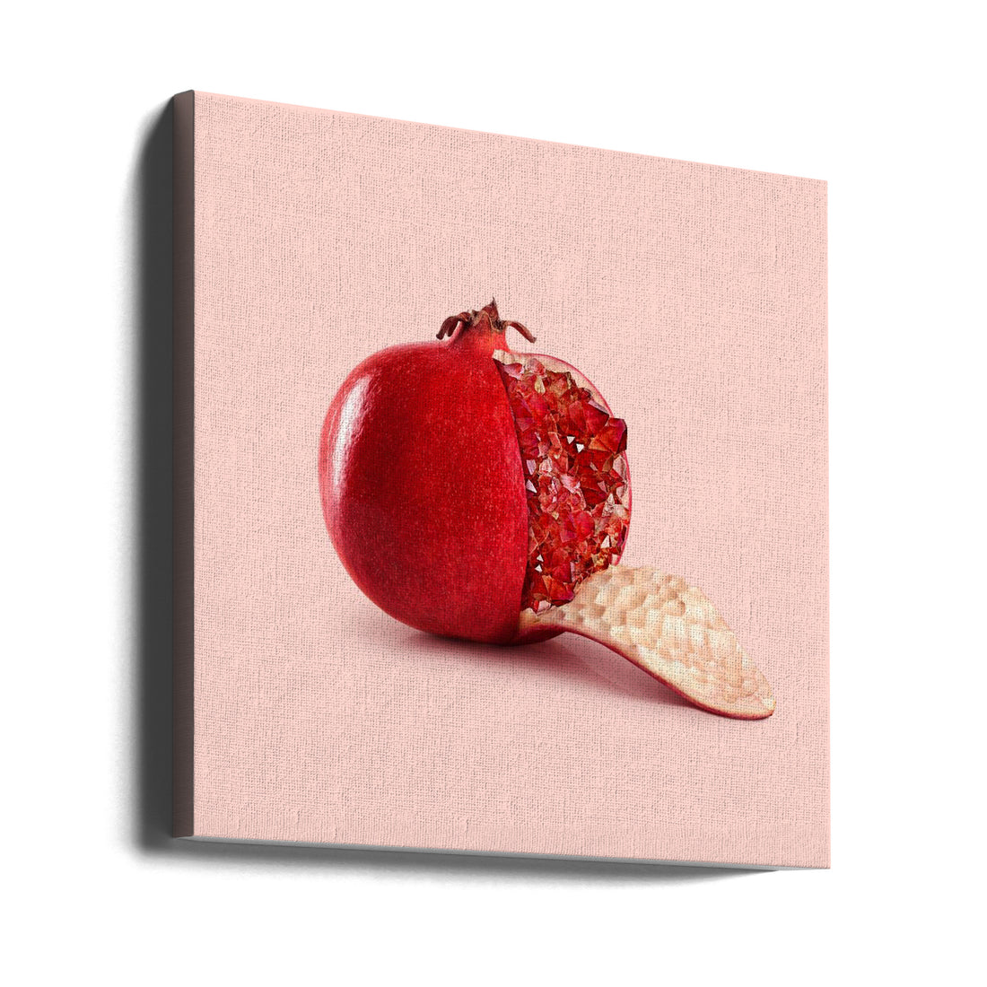 Fruit Precious by Artem Pozdniakov | Crystal Pomegranate Surreal, Large Canvas Wall Art Print | Artsy Earth