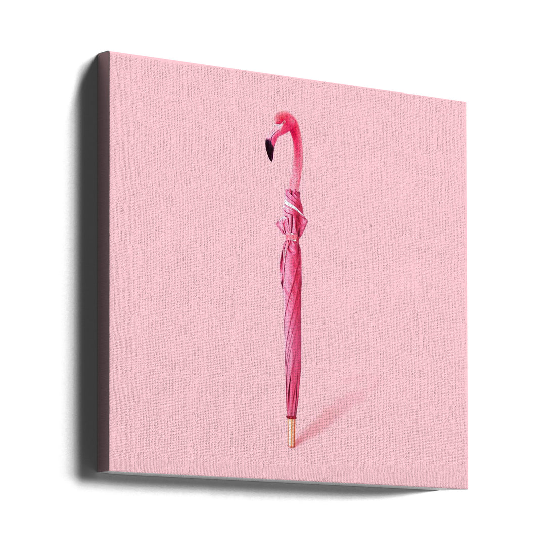 Flambrella by Artem Pozdniakov | Surreal Pink Flamingo, Large Canvas Wall Art Print | Artsy Earth