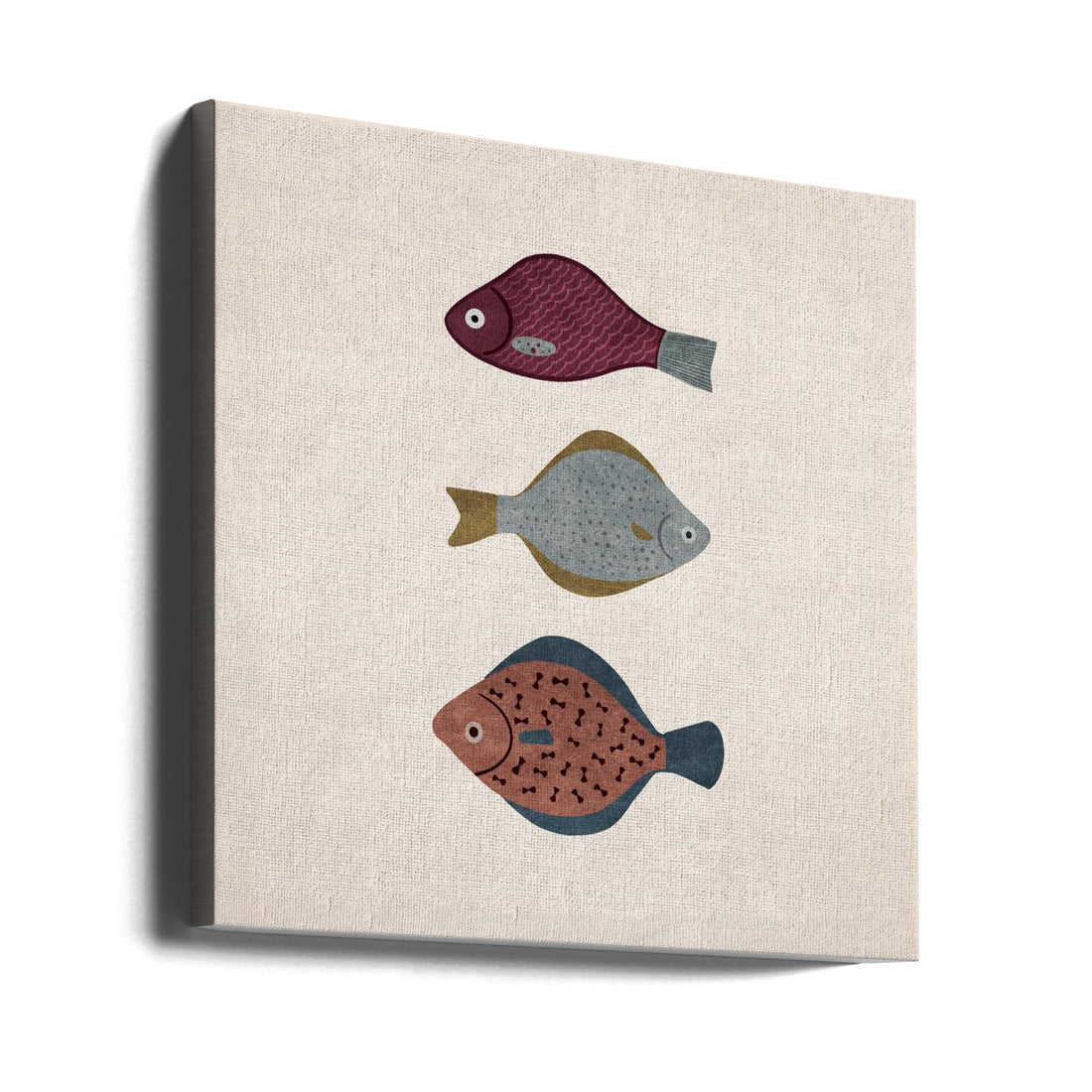 Colorful Fish Art by Emel Tunaboylu | Animal Fish Illustration, Large Canvas Wall Art Print | Artsy Earth