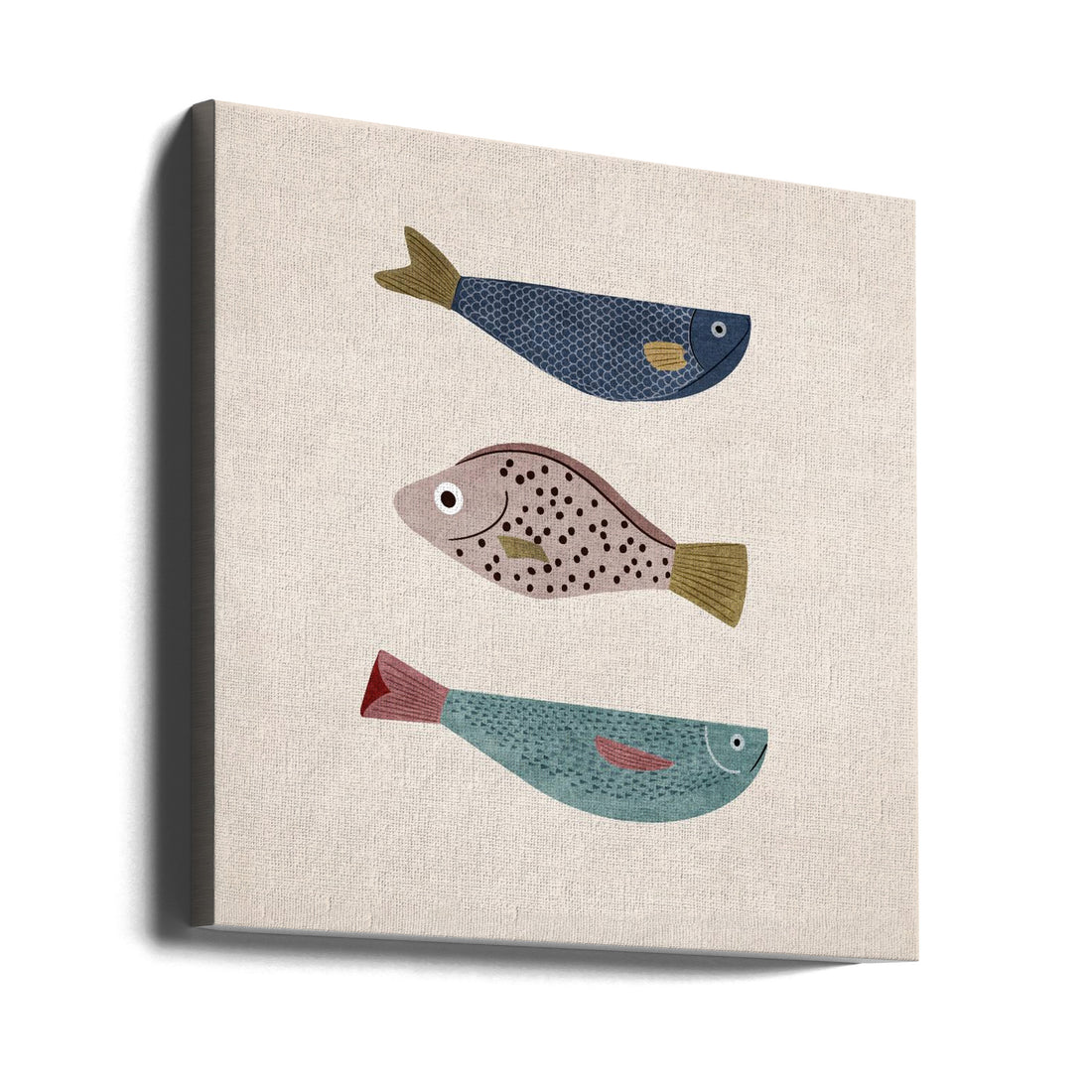 Colorful Fish Pattern by Emel Tunaboylu | Abstract Animal Illustration, Large Canvas Wall Art Print | Artsy Earth