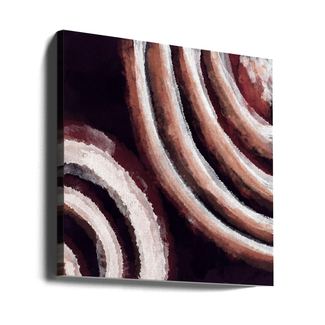 Geometric Spiral by Emel Tunaboylu | Abstract Twisted Pattern, Large Canvas Wall Art Print | Artsy Earth