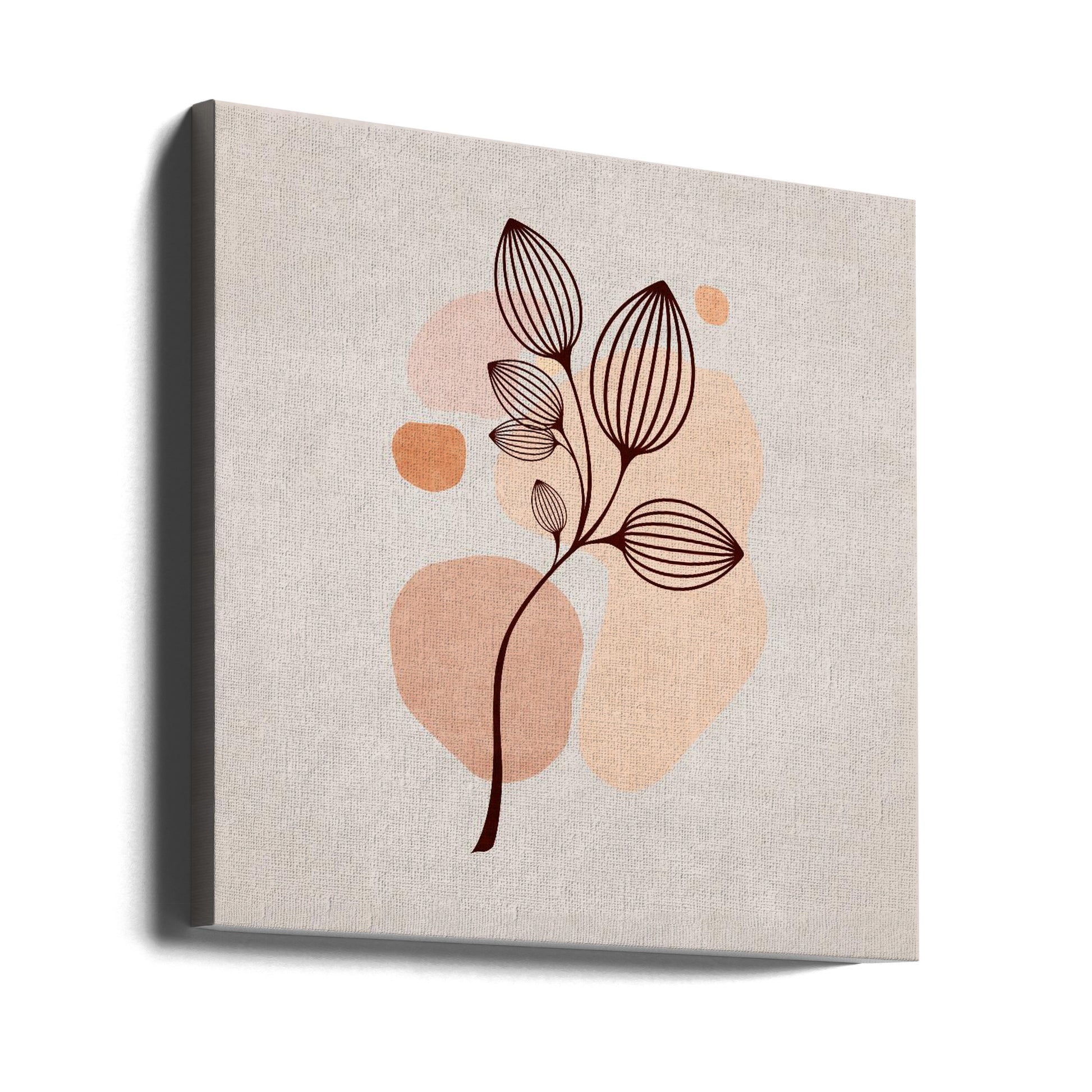 Abstract Botanical by Emel Tunaboylu | Geometric Plant Shapes, Large Canvas Wall Art Print | Artsy Earth