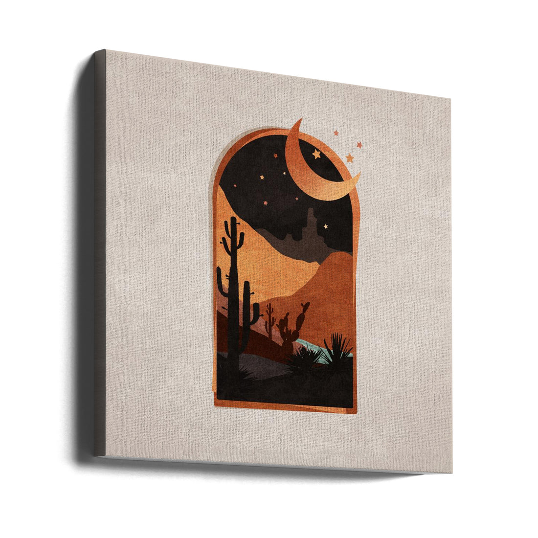 Window Desert Night by Emel Tunaboylu | Starry Night Sky, Large Canvas Wall Art Print | Artsy Earth