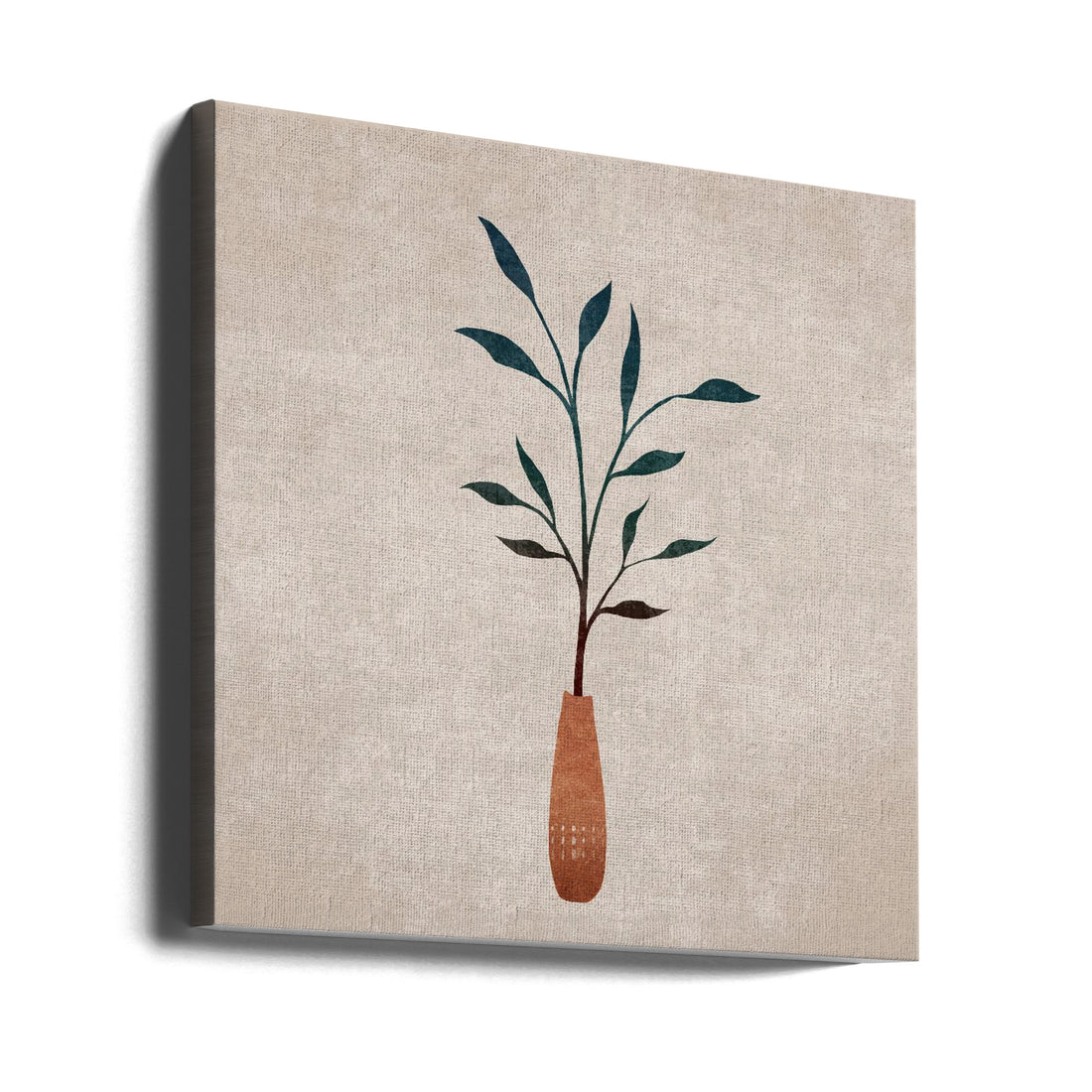 Long Vase Branch by Emel Tunaboylu | Botanical Still Life, Large Canvas Wall Art Print | Artsy Earth