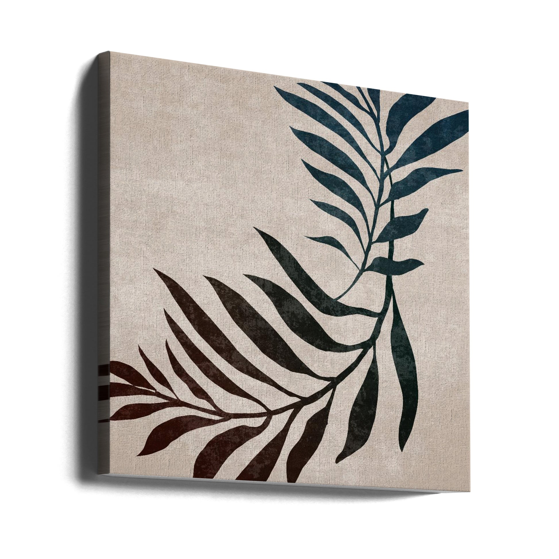 Twisted Palm Leaf by Emel Tunaboylu | Tropical Palm Abstract, Large Canvas Wall Art Print | Artsy Earth