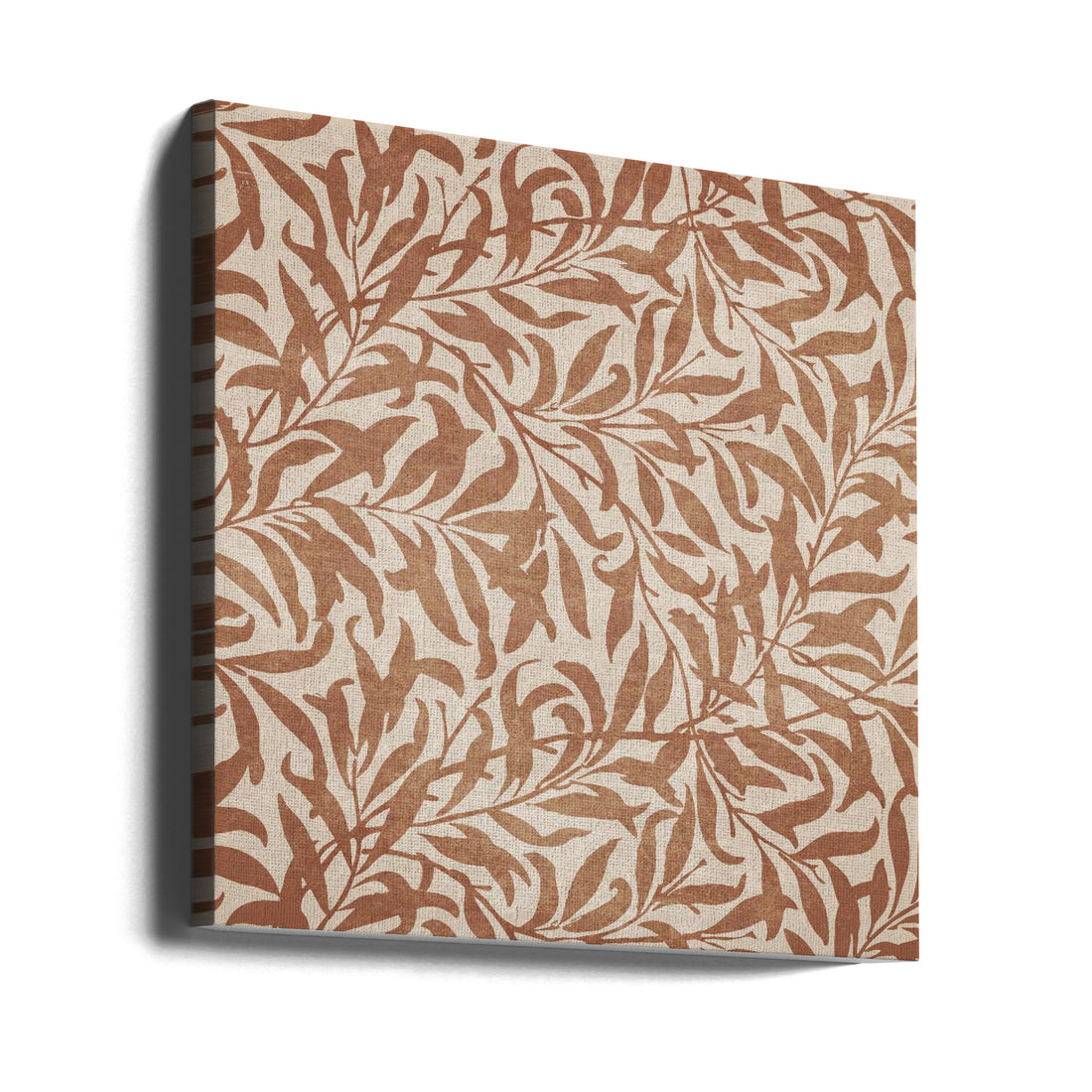 Brown Floral Pattern by Emel Tunaboylu | Abstract Botanical Pattern, Large Canvas Wall Art Print | Artsy Earth