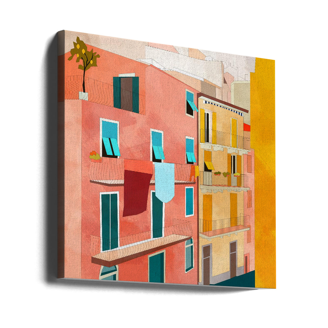 Little Italy Houses by Ana Rut Bre | Italian Urban Architecture, Large Canvas Wall Art Print | Artsy Earth