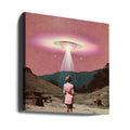 Beam Me Up Barbie 2 by Samantha Hearn | Retro Space Collage, Large Canvas Wall Art Print | Artsy Earth