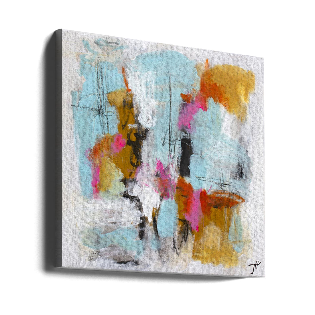 Abstract Paint Strokes by Tove Höglund | Colorful Abstract Painting, Large Canvas Wall Art Print | Artsy Earth